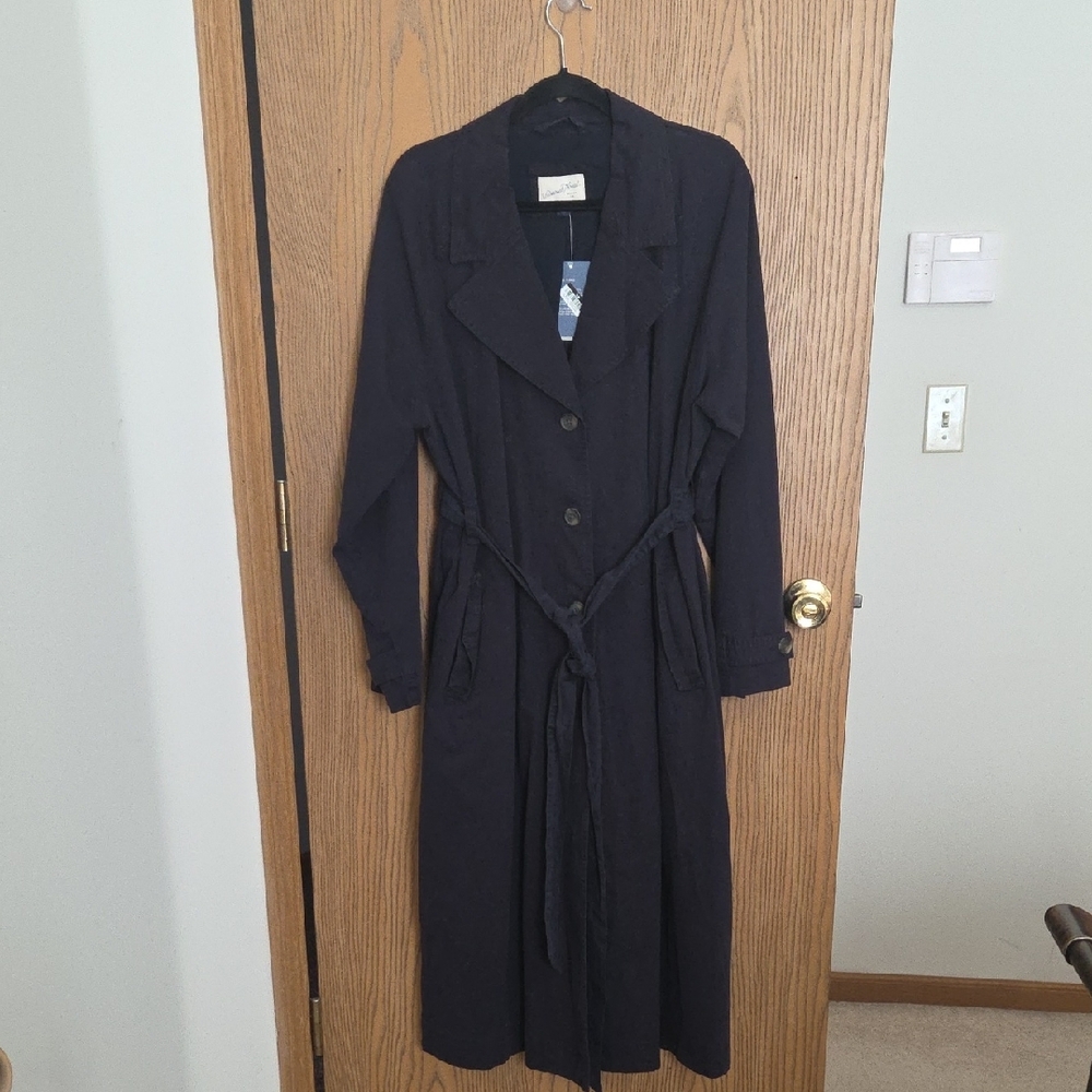 Universal Thread Navy Women's Trench Coat - Picture 5 of 17